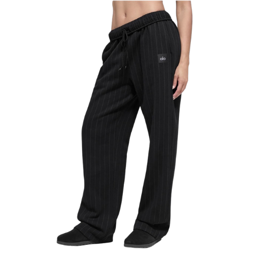 Pantalon en Velour à Rayures